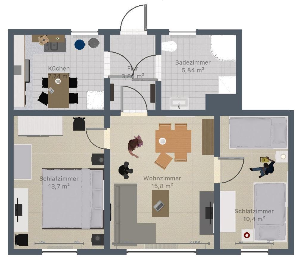 Ferienwohnung Kuehl Boossen Esterno foto